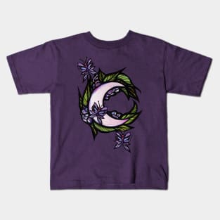 Butterfly Moon Lunar Moths Kids T-Shirt